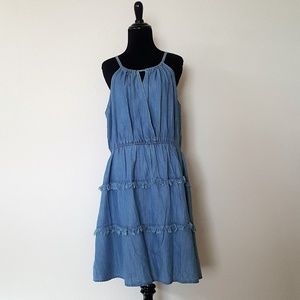 Spense Dress summer sundress denim sleeveless Sz16